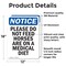 Signmission Please Do Not Feed Horses Are, 12 in W x Rectangle, Vinyl Decal OS-2PACK-NS-D-1218-V-17377 - alternate 2